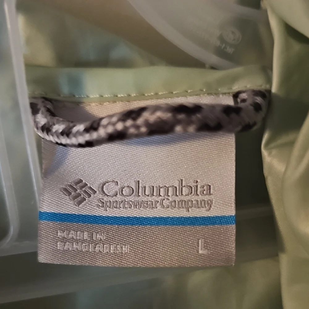 Columbia Green Windbreaker Jacket - Picture 2 of 5